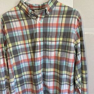 Old Navy Men's Colorful Plaid Button-Down Shirt
